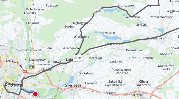 Poznański Bieg sparaliżuje swarzędzkie sołectwa? 1 mapa