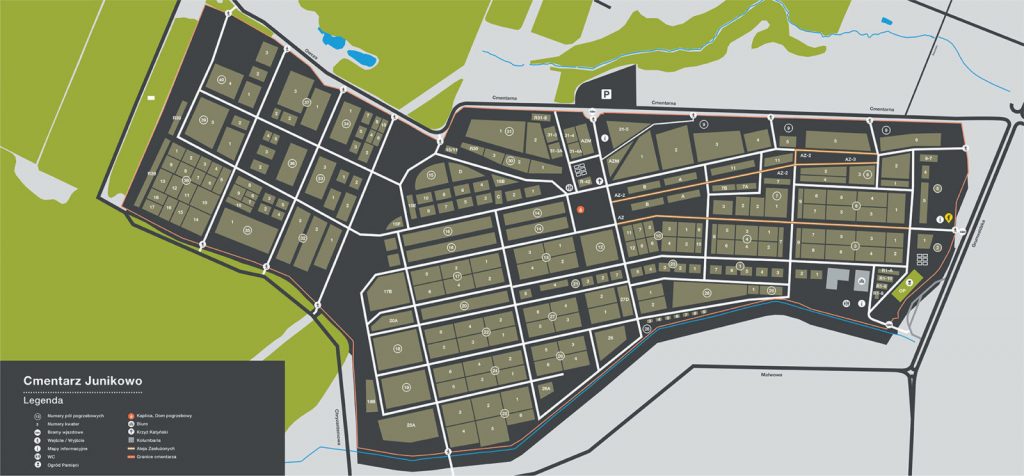 Swarzedzki cmentarz komunalny Junikowo mapa