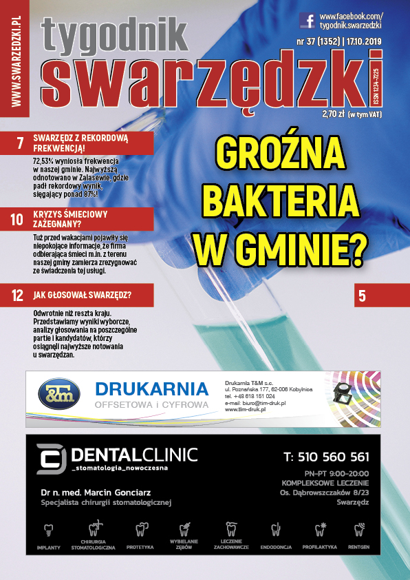 TygodnikSwarzedzki Okladka 37 2019h