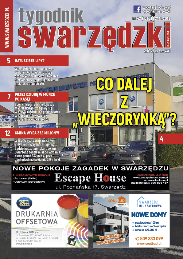 TygodnikSwarzedzki Okladka 42 2019h