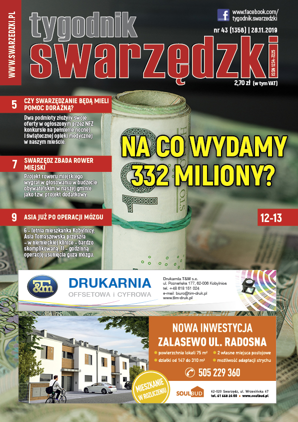 TygodnikSwarzedzki Okladka 43 2019h