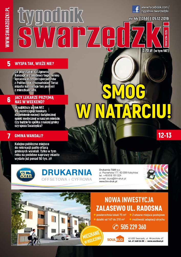 TygodnikSwarzedzki Okladka 44 2019h