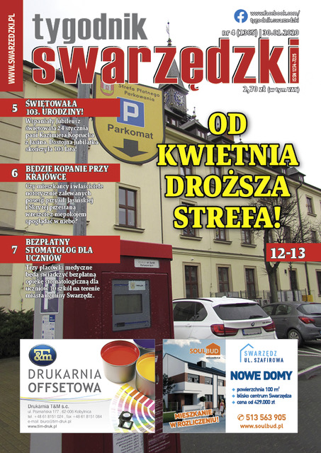 TygodnikSwarzedzki Okladka 4 2020h