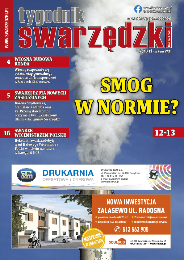 TygodnikSwarzedzki Okladka 8 2020h