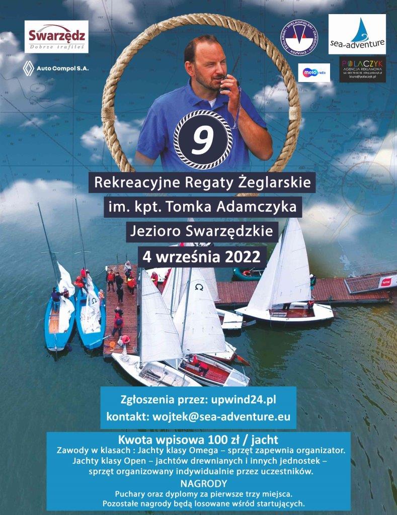 W niedzielę regaty na J. Swarzędzkim 1 Regaty Swarzedz 2022 plakat