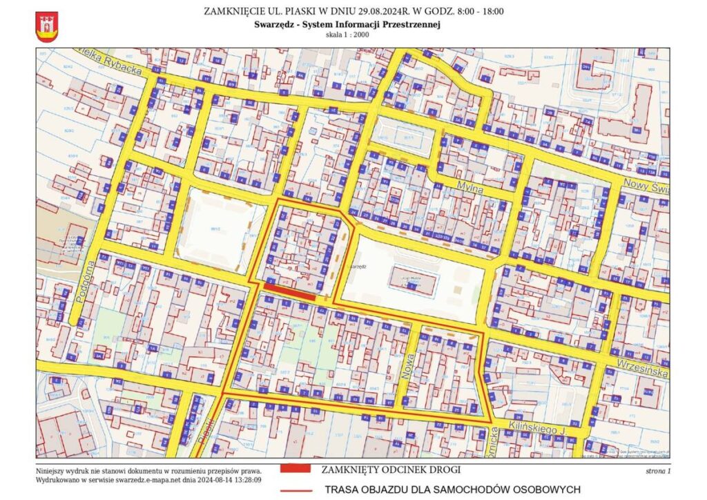 Utrudnienia na ul. Piaski i zmiany tras autobusów! 1 2f59b57973