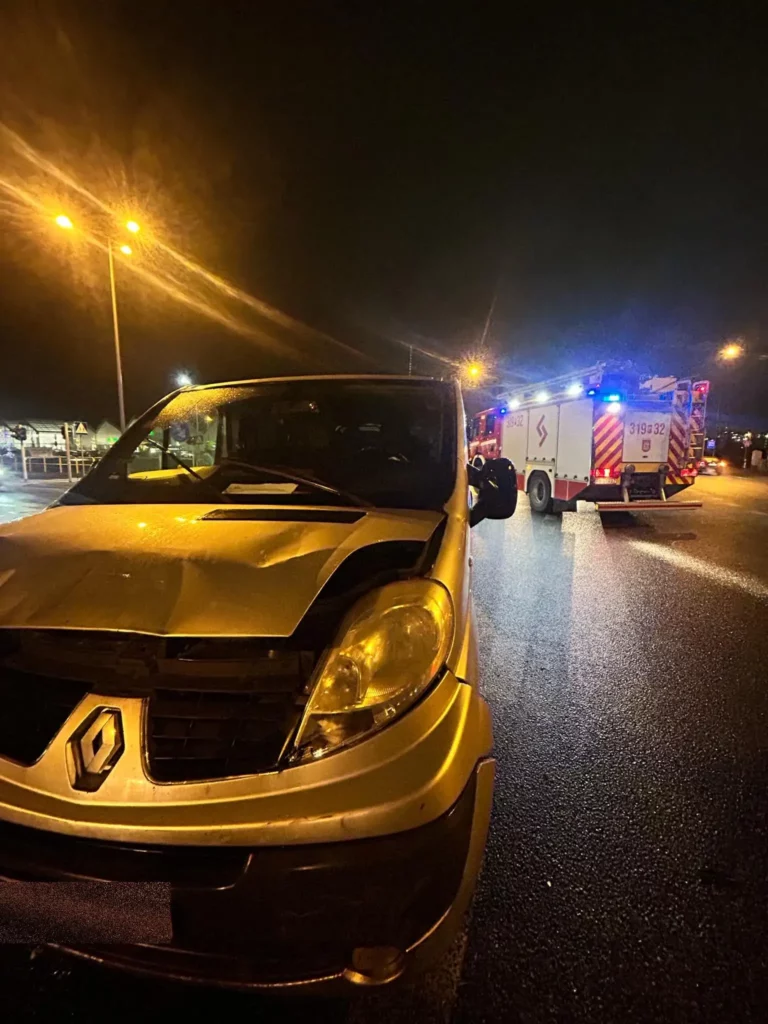 kolizja przy wiadukcie foto 2